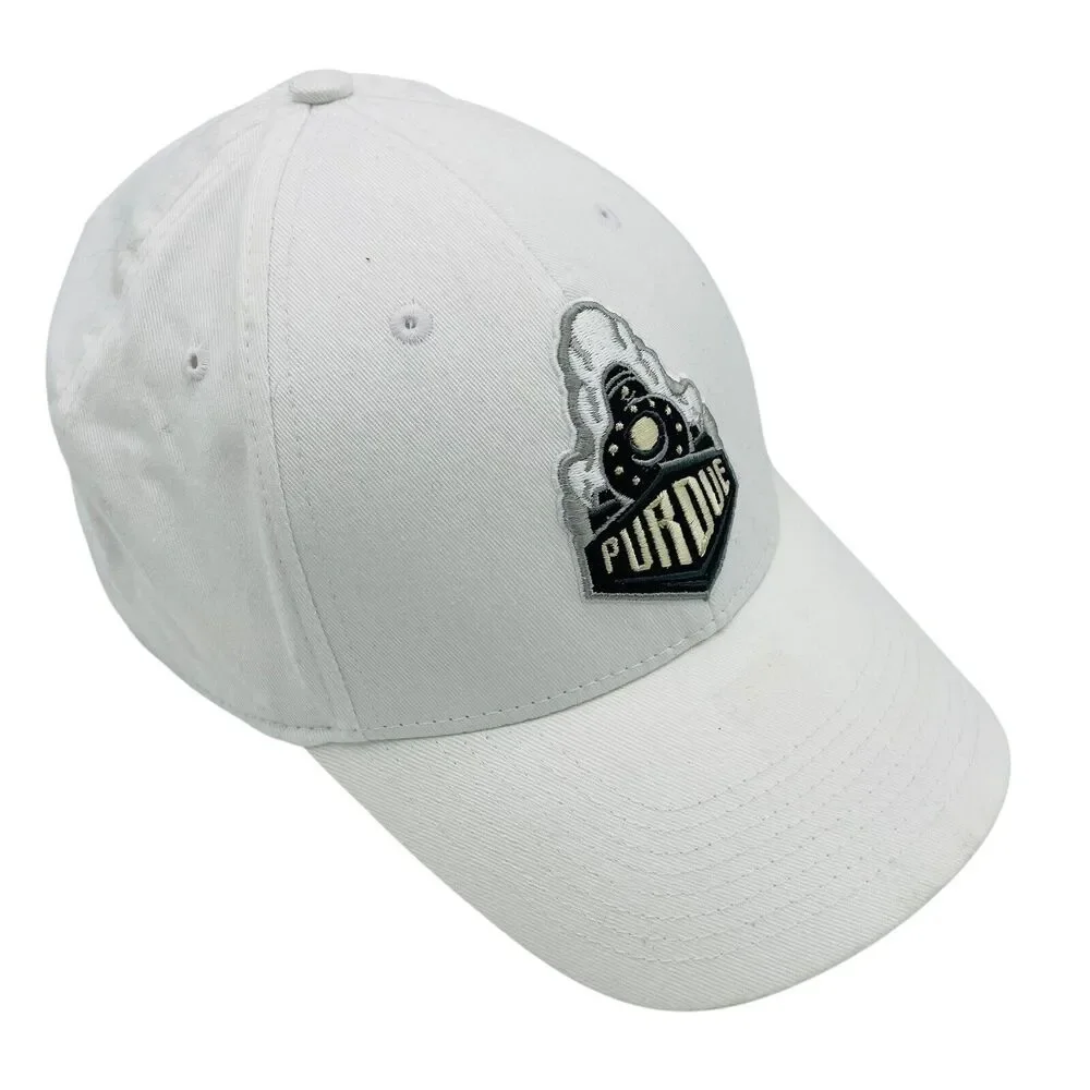 Purdue Boilermakers Nike Legacy91 Dri Fit Fitted Hat White Logo OSFM